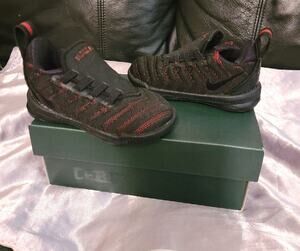 Nike LeBron 16 black and red toddler sneaker size 5c